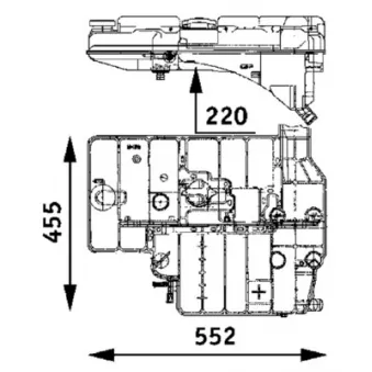 Vase d'expansion, liquide de refroidissement MAHLE