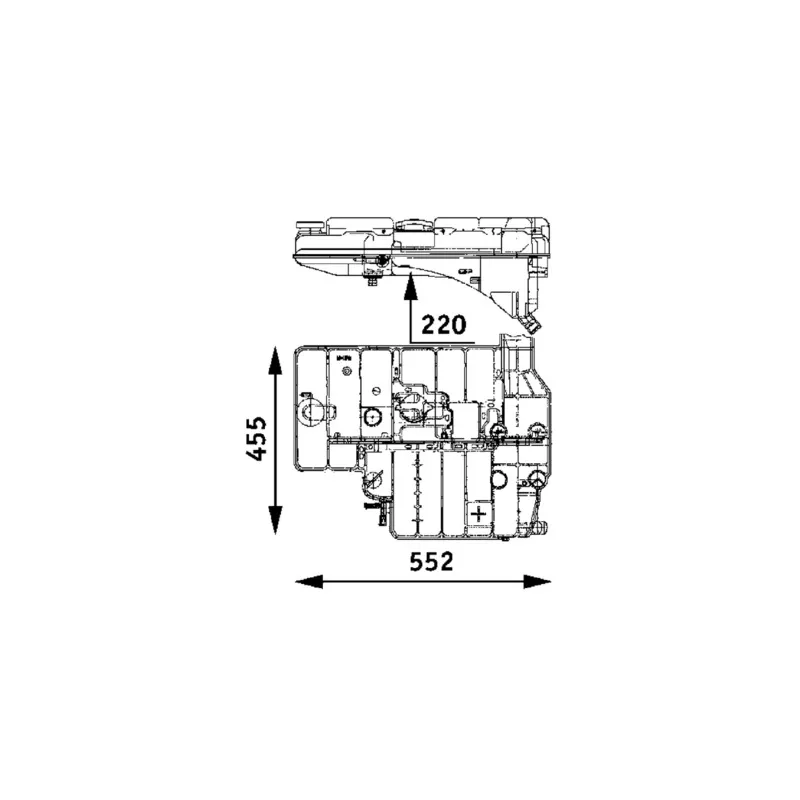 Vase d'expansion, liquide de refroidissement MAHLE CRT 37 000P