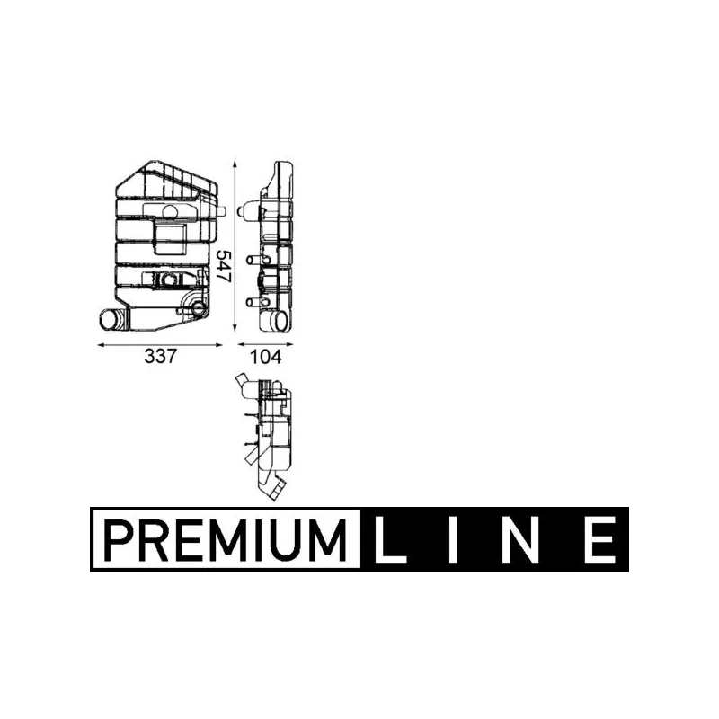 Vase d'expansion, liquide de refroidissement MAHLE CRT 32 000P