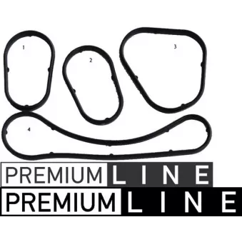 Kit de joints, radiateur d'huile MAHLE CX 44 000P