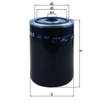 Filtre à carburant MAHLE KC 197