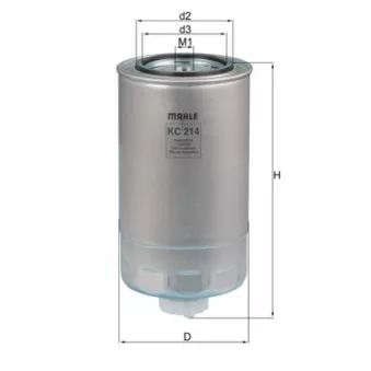 Filtre à carburant MAHLE KC 214