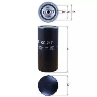 Filtre à carburant MAHLE KC 217