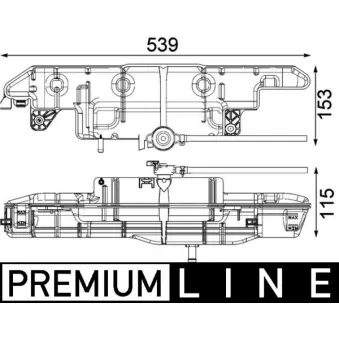 Vase d'expansion, liquide de refroidissement MAHLE