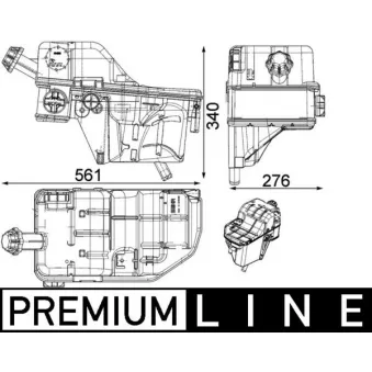 Vase d'expansion, liquide de refroidissement MAHLE