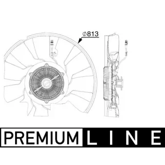 Ventilateur, refroidissement du moteur MAHLE CFF 521 000P