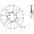 Roue du souffleur, refroidissementdu moteur MAHLE CFW 26 000P - Visuel 2