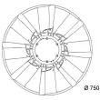 Roue du souffleur, refroidissementdu moteur MAHLE CFW 35 000P - Visuel 2