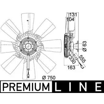 Ventilateur, refroidissement du moteur MAHLE