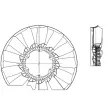 Roue du souffleur, refroidissementdu moteur MAHLE CFW 55 000P - Visuel 1