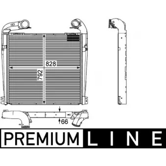 Intercooler, échangeur MAHLE CI 143 000P