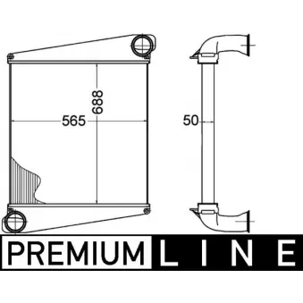 Intercooler, échangeur MAHLE CI 274 000P