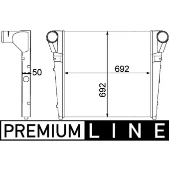 Intercooler, échangeur MAHLE CI 271 000P