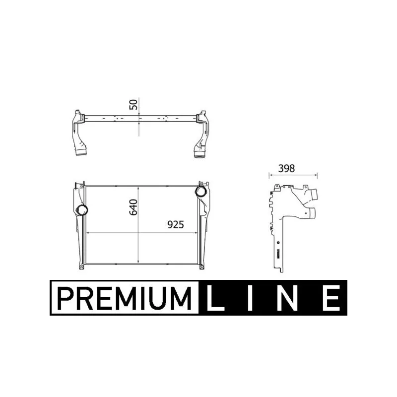 Intercooler, échangeur MAHLE CI 227 000P