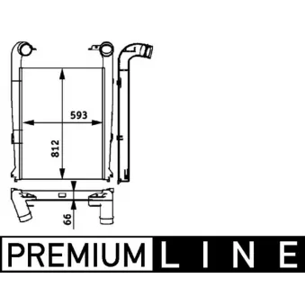 Intercooler, échangeur MAHLE CI 112 000P