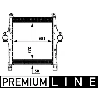 Intercooler, échangeur MAHLE CI 118 000P