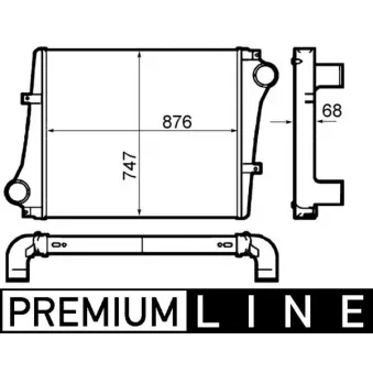 Intercooler, échangeur MAHLE CI 399 000P