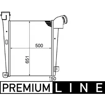 Intercooler, échangeur MAHLE CI 400 000P