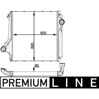 Intercooler, échangeur MAHLE CI 374 000P