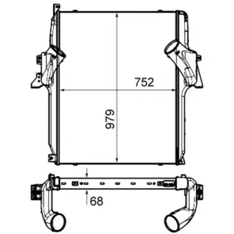 Intercooler, échangeur MAHLE CI 450 000P