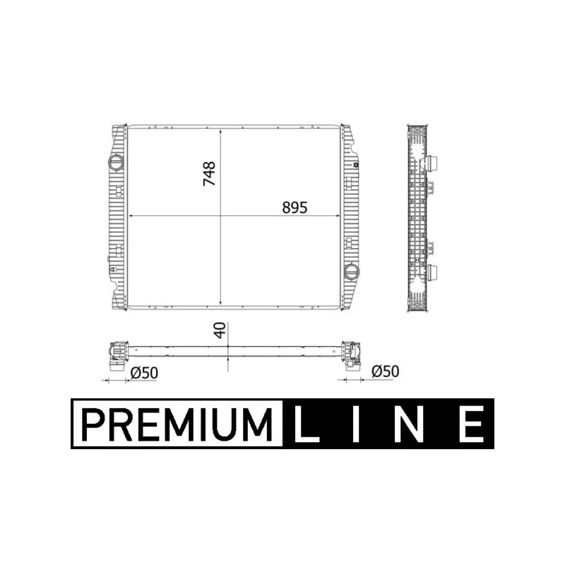 Intercooler, échangeur MAHLE CI 538 000P