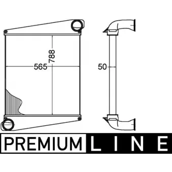 Intercooler, échangeur MAHLE CI 275 000P