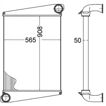 Intercooler, échangeur MAHLE CI 276 000P