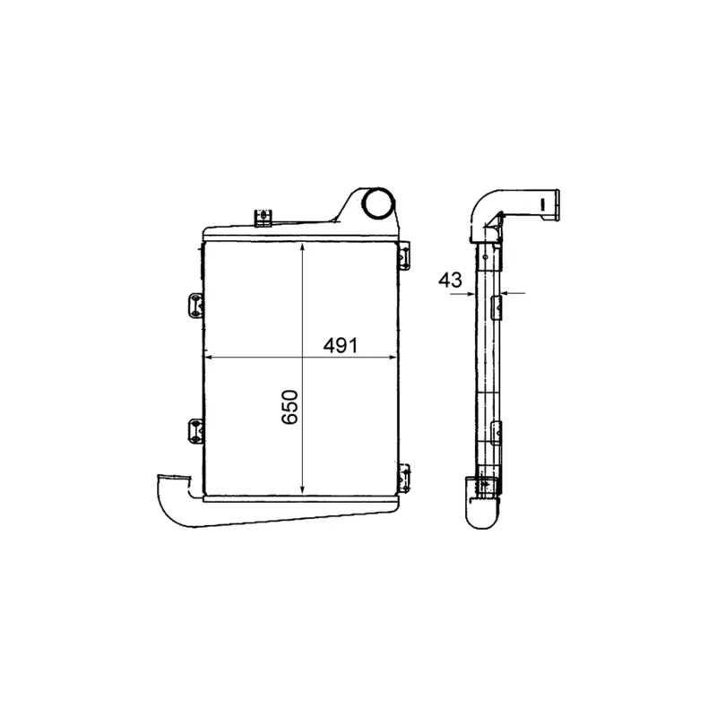 Intercooler, échangeur MAHLE CI 451 000P