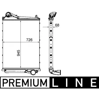 Intercooler, échangeur MAHLE CI 453 000P