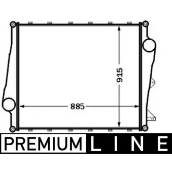 Intercooler, échangeur MAHLE CI 354 000P