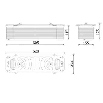 Intercooler, échangeur MAHLE CI 699 000P