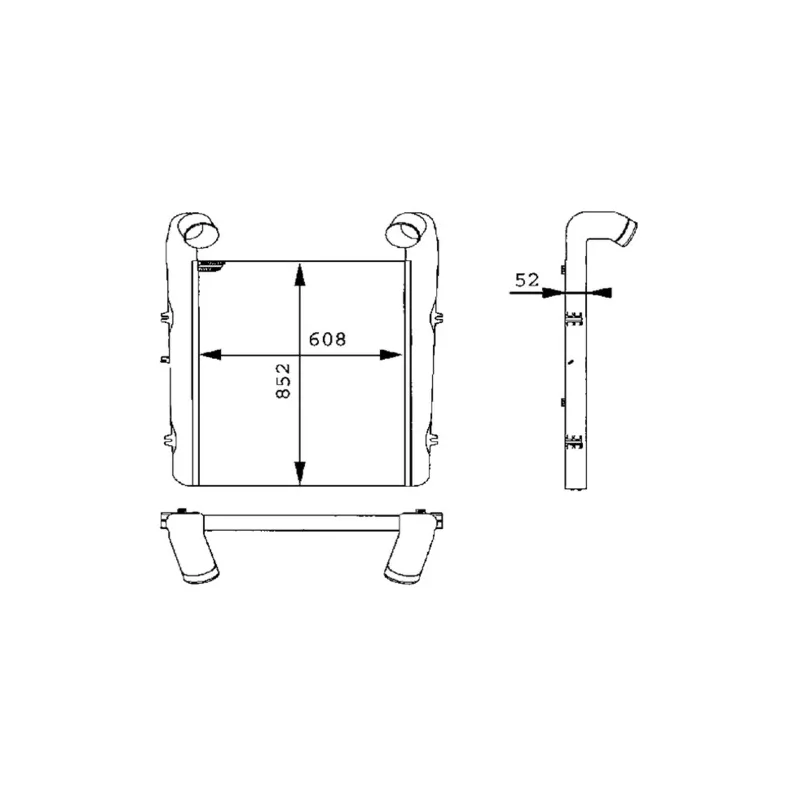 Intercooler, échangeur MAHLE CI 96 000P