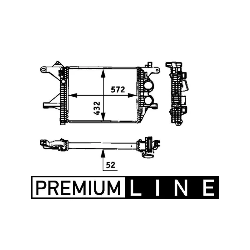 Intercooler, échangeur MAHLE CI 94 000P
