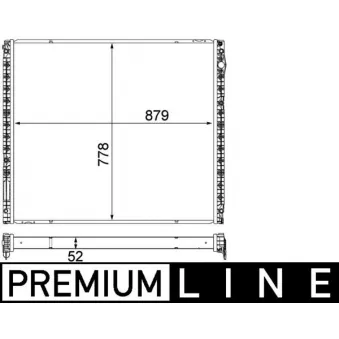 Radiateur basse température, intercooler MAHLE CIR 14 000P