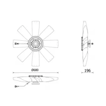 Embrayage, ventilateur de radiateur MAHLE