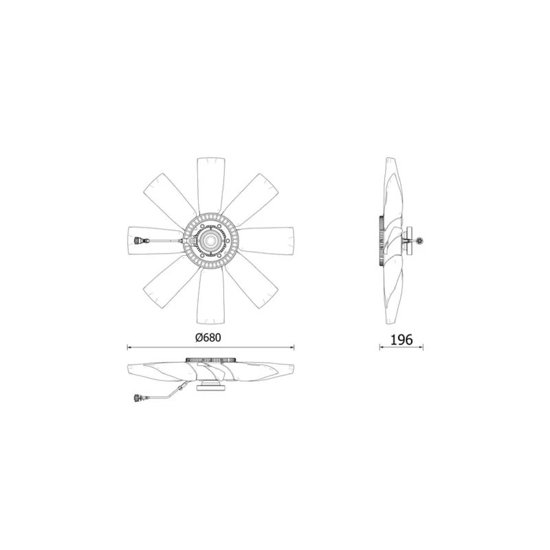 Embrayage, ventilateur de radiateur MAHLE CFC 272 000P