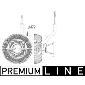 Embrayage, ventilateur de radiateur MAHLE
