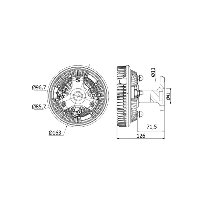 Embrayage, ventilateur de radiateur MAHLE CFC 30 000S