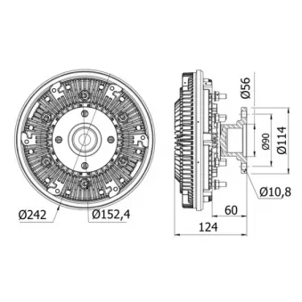 Embrayage, ventilateur de radiateur MAHLE