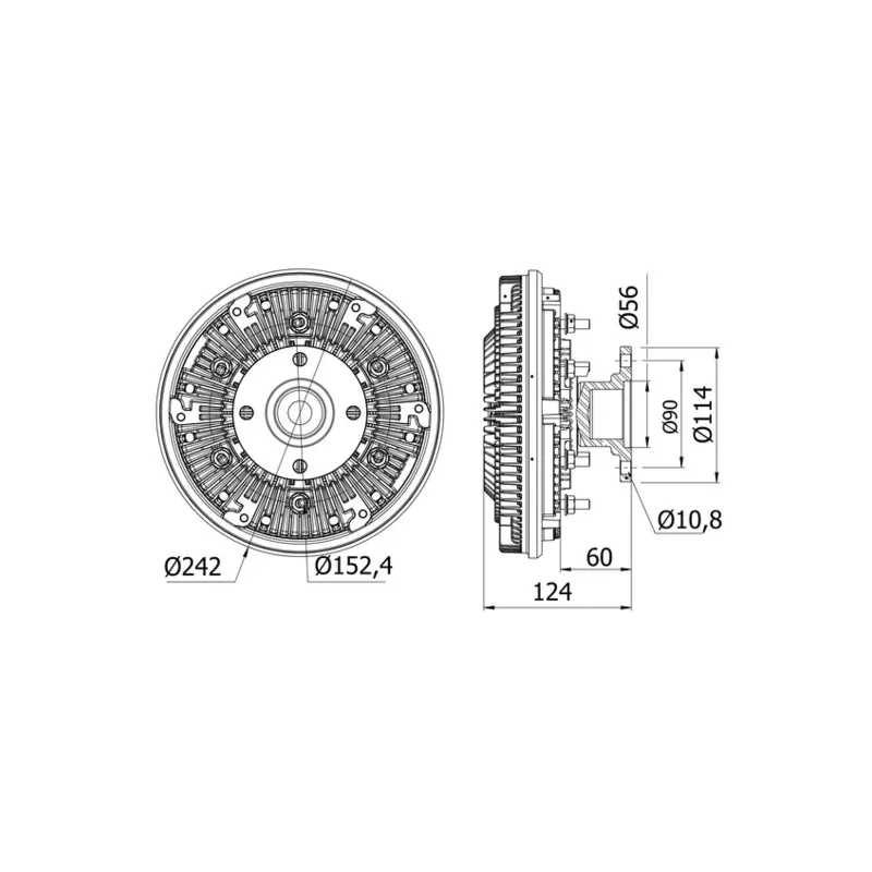 Embrayage, ventilateur de radiateur MAHLE CFC 32 000S