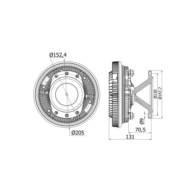 Embrayage, ventilateur de radiateur MAHLE CFC 42 000S