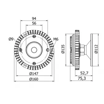 Embrayage, ventilateur de radiateur MAHLE