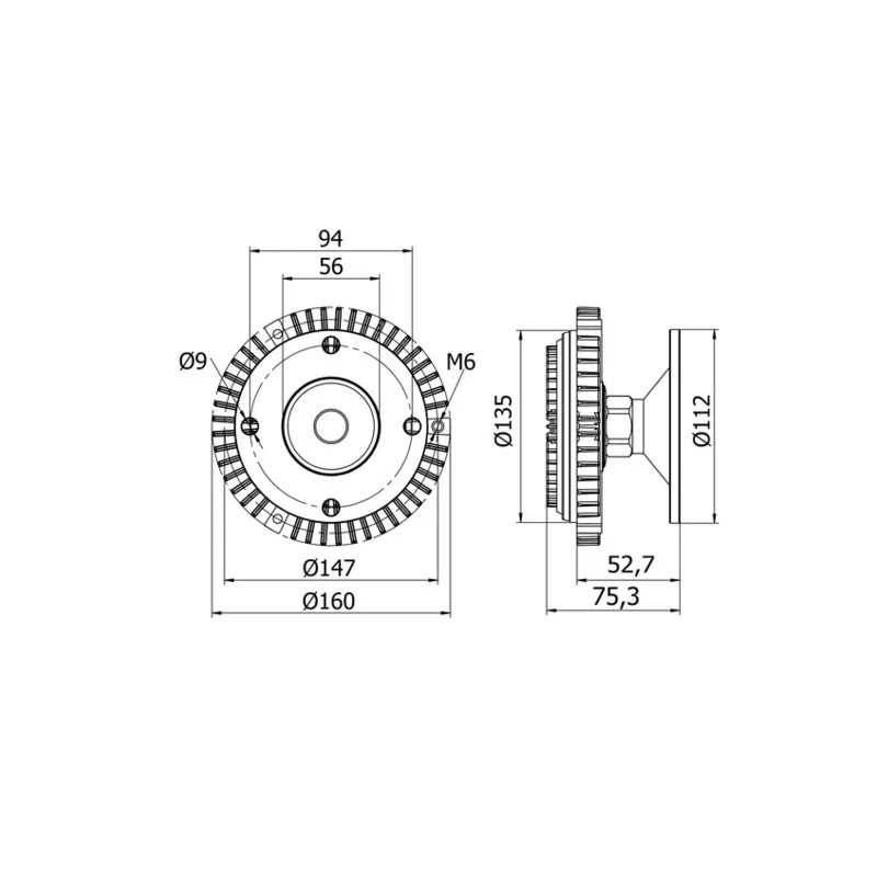 Embrayage, ventilateur de radiateur MAHLE CFC 50 000S