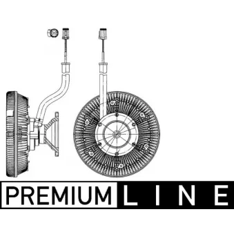 Embrayage, ventilateur de radiateur MAHLE CFC 217 000P