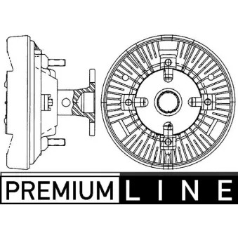 Embrayage, ventilateur de radiateur MAHLE CFC 231 000P