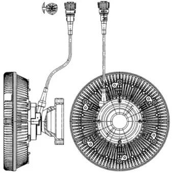Embrayage, ventilateur de radiateur MAHLE CFC 227 000P