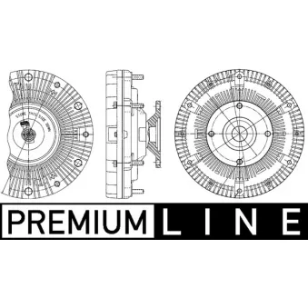 Embrayage, ventilateur de radiateur MAHLE CFC 201 000P