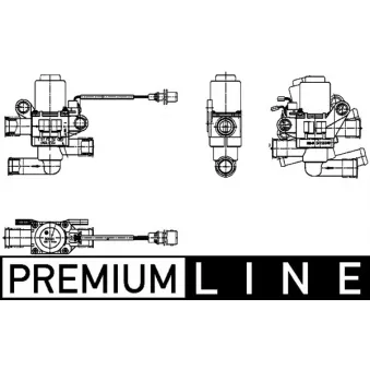 Vanne de regulation chauffage MAHLE AVS 1 000P