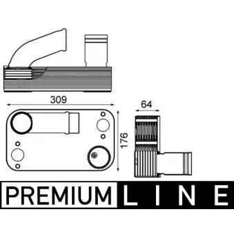 Radiateur d'huile MAHLE CLC 210 000P