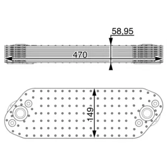 Radiateur d'huile MAHLE CLC 16 000P